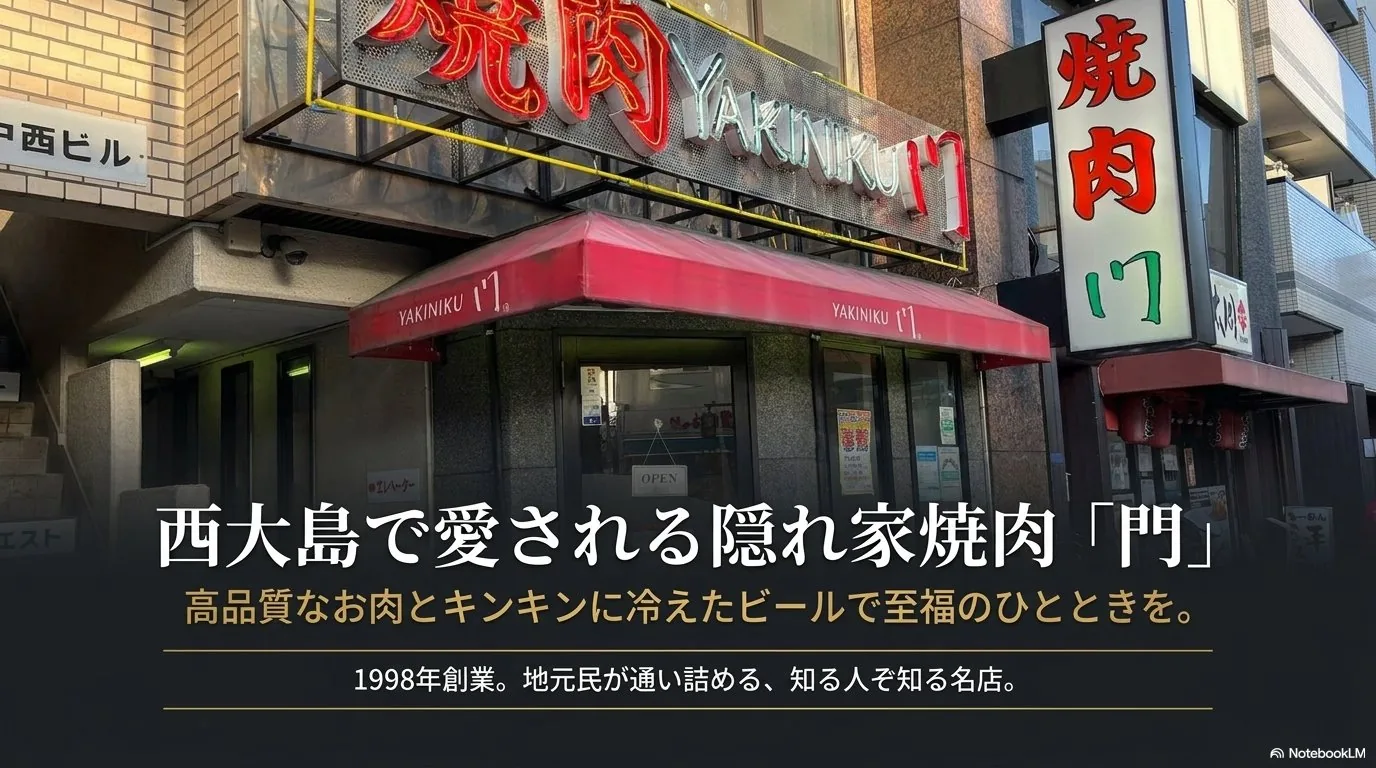 西大島で愛される隠れ家焼肉 外観